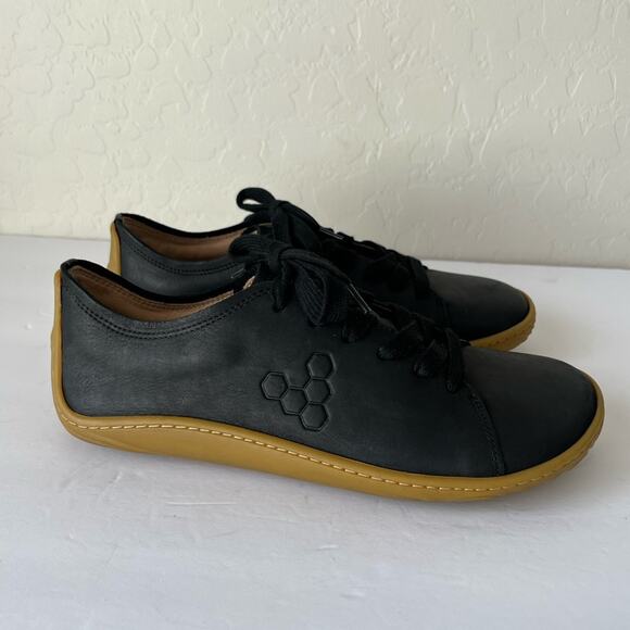 Vivo Barefoot Addis leather comfort sneaker black Ergonomic Design 40 - Picture 3 of 12